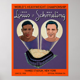 Vintage Lewis vs. Schmeling Program Hoesje Poster