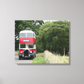Vintage Leyland Bus Canvas Afdruk