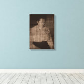 Vintage lezen canvas afdruk (Insitu (Houten vloer))