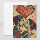 Vintage LGBTQ Valentijnsdag Feestdagenkaart (Voorkant / Achterkant)