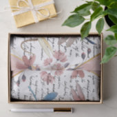 Vintage Libelle en Bloem Decoupage Tissuepapier (Geschenk)