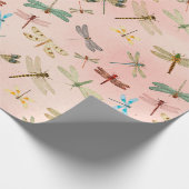 Vintage Libellen Serie Design 3 Cadeaupapier (Hoek)