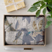 Vintage Libellen Serie Design 5 Tissuepapier (Geschenk)