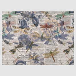 Vintage Libellen Serie Design 5 Tissuepapier