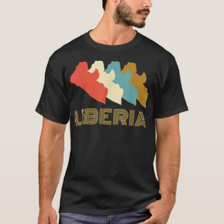 Vintage Liberia T-shirt, Ik hou van Liberia Land M T-shirt