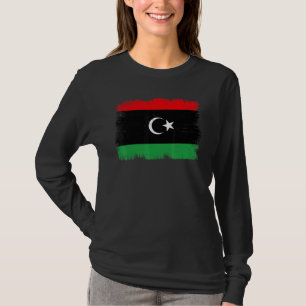 Vintage Libische vlag Libische Onafhankelijkheidsd T-shirt