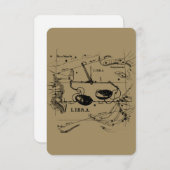 Vintage Libra-sterrenbeeld in stijl van Hevelius (Voorkant / Achterkant)