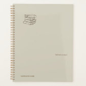 Vintage Library Dark Academia-Bundle of Books Planner (Voorkant)