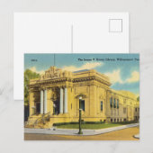 Vintage, Library, Williamsport, Pennsylvania Briefkaart (Voorkant / Achterkant)