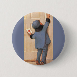 Vintage Liebesbrief van Jessie Willcox Smith Ronde Button 5,7 Cm