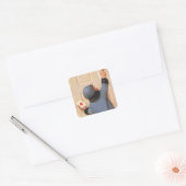 Vintage Liebesbrief van Jessie Willcox Smith Vierkante Sticker (Envelop)