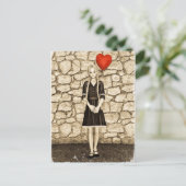 Vintage Liefde Briefkaart (Staand voorkant)