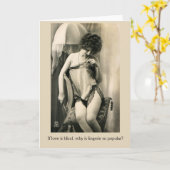 Vintage - Liefde en Lingerie, Kaart (Gele Bloem)