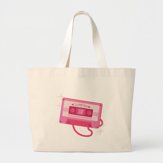 vintage liefde grote tote bag (Voorkant)