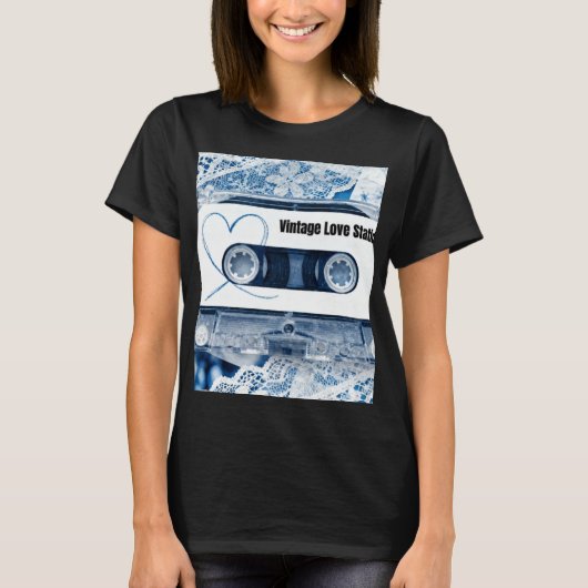 Vintage Liefde Statisch T-shirt (Voorkant)