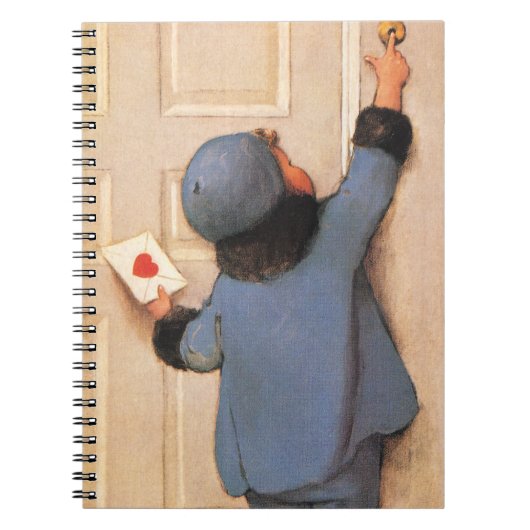 Vintage liefdesbrief van Jessie Willcox Smith Notitieboek (Voorkant)