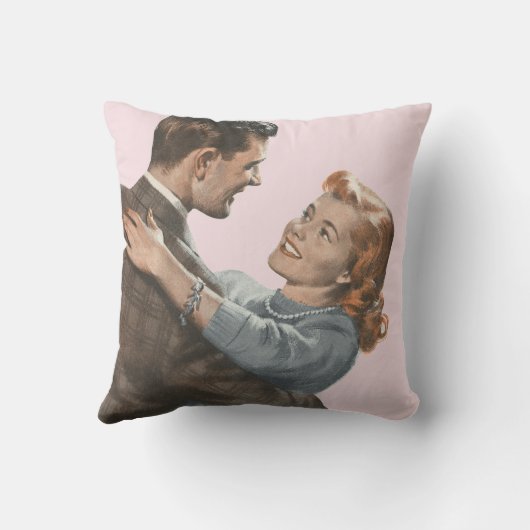 Vintage Liefdesromantiek Nieuwgetrouwden Zullen We Kussen (Achterkant)