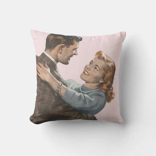 Vintage Liefdesromantiek Nieuwgetrouwden Zullen We Kussen (Voorkant)