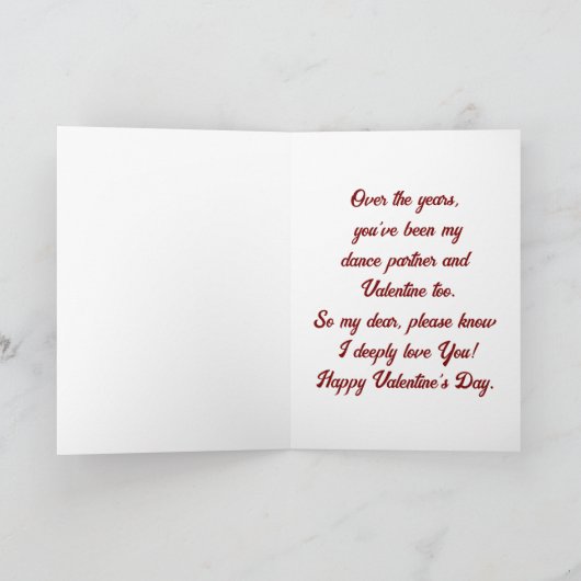 Vintage-liefhebbende man die danst Valentijnkaart Feestdagen Kaart (Binnen)