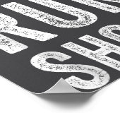 Vintage Lift Run Shoot - Fitness Motivational Gift Poster (Hoek)