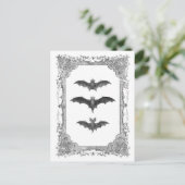 Vintage Lijst Halloween Briefkaart (Staand voorkant)