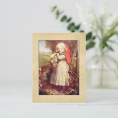 Vintage Lil Red Riding Hood Briefkaart (Staand voorkant)