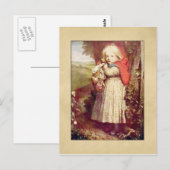 Vintage Lil Red Riding Hood Briefkaart (Voorkant / Achterkant)