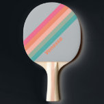 Vintage Lila Charme Gestreept met Naam Tafeltennisbatje<br><div class="desc">Stap in een wereld van delicate wonder met de Vintage Lilac Charm Gestreepte Ping Pong Paddle met naam. Zachte, weemoedige strepen in tinten van zachte lilac weven een verhaal van gratie, nostalgie en stille vreugde, en geven elke wedstrijd een tedere, tijdloze geest. Het persoonlijke naamdetail voegt een intieme signatuur van...</div>