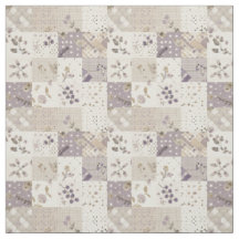 Vintage Lila Patchwork Dekbed Cottagecore