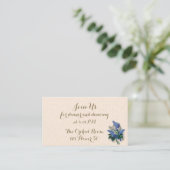 Vintage Lilacs Receptie Kaarten (Staand voorkant)