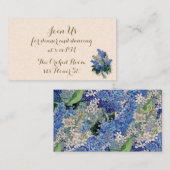 Vintage Lilacs Receptie Kaarten (Voorkant / Achterkant)