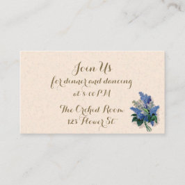 Vintage Lilacs Receptie Kaarten
