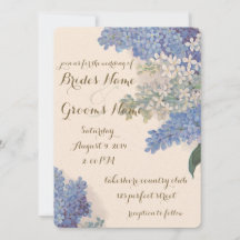 Vintage Lilacs Wedding Invitation