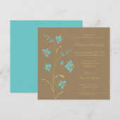 Vintage Lily Bridal Shower Kaart (Voorkant / Achterkant)