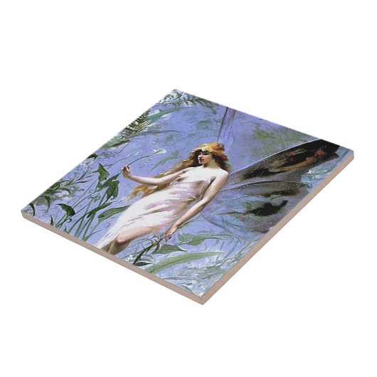 Vintage Lily Fairy Tegeltje (Zijkant)