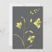 Vintage Lily Wedding Uitnodiging (Achterkant)