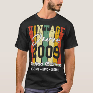 Vintage Limited Edition Birthday Decoration June 2 T-shirt