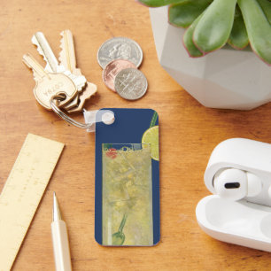 Vintage limonade of fruitsap, dranken drankjes sleutelhanger