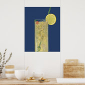 Vintage limonade of vruchtenmoes, Drinken Beverage Poster (Keuken)