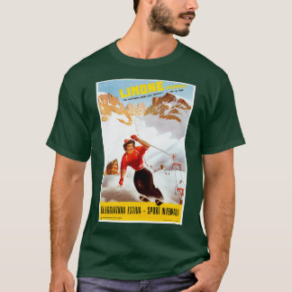 Vintage Limone Piemonte Italiaan in Ski Italië T-shirt