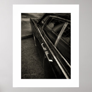 Vintage Lincoln Continental Poster Print