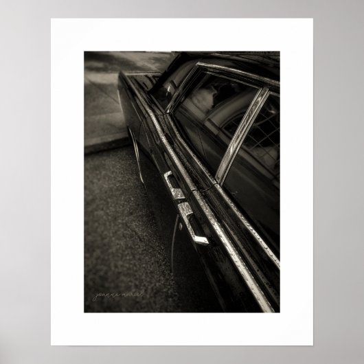 Vintage Lincoln Continental Poster Print (Voorkant)