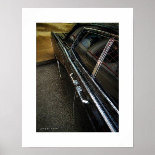 Vintage Lincoln Continental Poster Print (Voorkant)