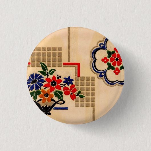 Vintage Linoleum Button (Voorkant)