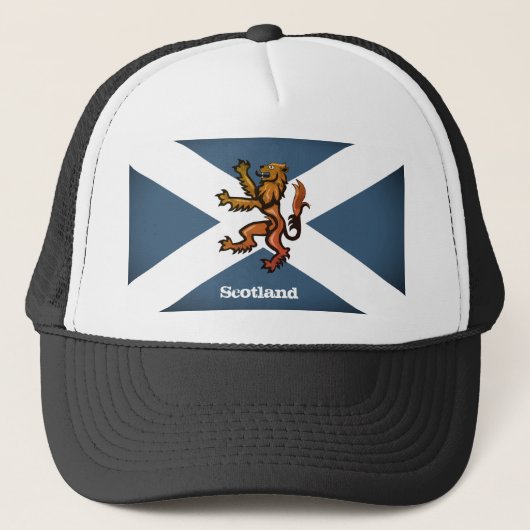 Vintage Lion & Scottish flag, Scotland / fashion Trucker Pet (Voorkant)