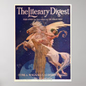Vintage Literary Digest Poster 1908, Pegasus (Voorkant)