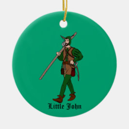 Vintage Little John-versiering Keramisch Ornament