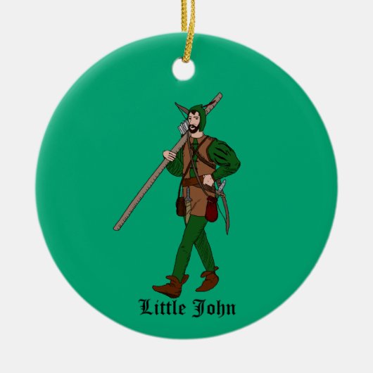 Vintage Little John-versiering Keramisch Ornament (Voorkant)