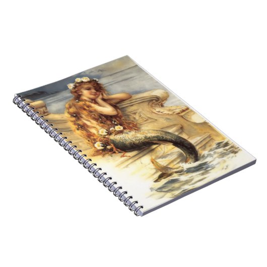 Vintage Little Mermaid Notitieboek (Rechterzijde)