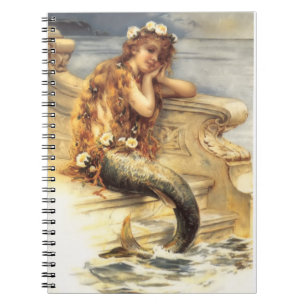 Vintage Little Mermaid Notitieboek